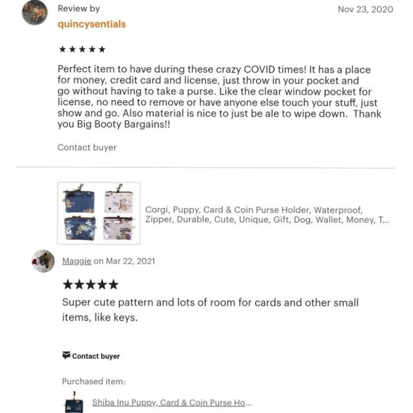 Waterproof French Bulldog Coin Purse & Card Pouch - Picture 9 of 13